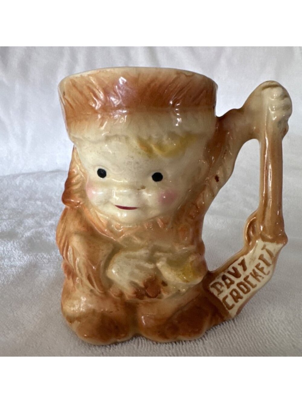 Davy Crockett Mug Brush McCoy Pottery 1950's